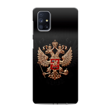 Силиконовый чехол на Samsung Galaxy M51 с принтом Герб России