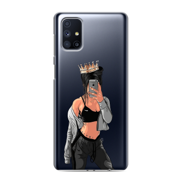 Силиконовый чехол на Samsung Galaxy M51 с принтом Женские принты