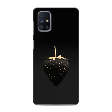 Силиконовый чехол на Samsung Galaxy M51 с принтом Черная клубника