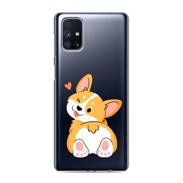 Силиконовый чехол на Samsung Galaxy M51 с принтом Корги Силиконовый чехол на Samsung Galaxy M51 с принтом Корги