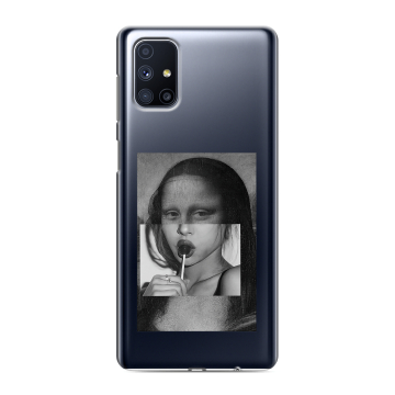 Силиконовый чехол на Samsung Galaxy M51 с принтом Мона Лиза Силиконовый чехол на Samsung Galaxy M51 с принтом Мона Лиза