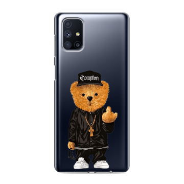 Силиконовый чехол на Samsung Galaxy M51 с принтом Плюшевый медведь Силиконовый чехол на Samsung Galaxy M51 с принтом Плюшевый медведь