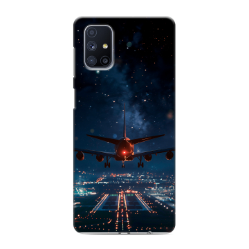 Силиконовый чехол на Samsung Galaxy M51 с принтом самолет Силиконовый чехол на Samsung Galaxy M51 с принтом самолет