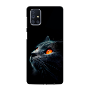 Силиконовый чехол на Samsung Galaxy M51 с принтом милый котик Силиконовый чехол на Samsung Galaxy M51 с принтом милый котик