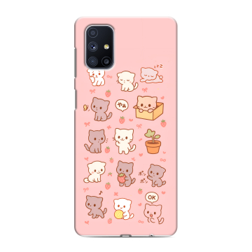 Силиконовый чехол на Samsung Galaxy M51 с принтом Hello Kitty Хелоу Кити Силиконовый чехол на Samsung Galaxy M51 с принтом Hello Kitty Хелоу Кити