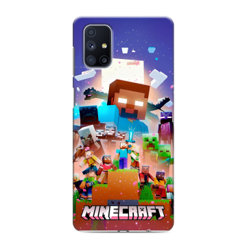 Силиконовый чехол на Samsung Galaxy M51 с принтом Майнкрафт Minecraft Силиконовый чехол на Samsung Galaxy M51 с принтом Майнкрафт Minecraft