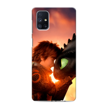 Силиконовый чехол на Samsung Galaxy M51 с принтом Как приручить дракона Силиконовый чехол на Samsung Galaxy M51 с принтом Как приручить дракона