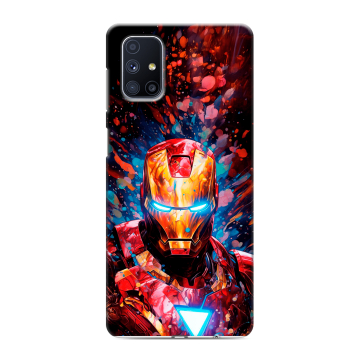 Силиконовый чехол на Samsung Galaxy M51 с принтом Железный человек Ironman Силиконовый чехол на Samsung Galaxy M51 с принтом Железный человек Ironman
