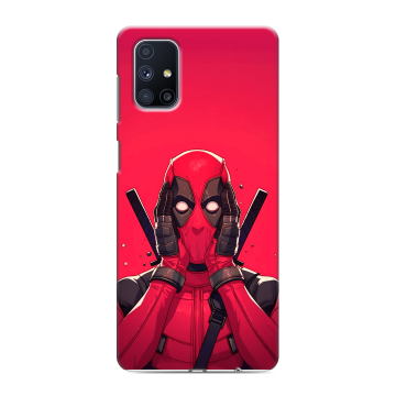 Силиконовый чехол на Samsung Galaxy M51 с принтом Дедпул Deadpool Силиконовый чехол на Samsung Galaxy M51 с принтом Дедпул Deadpool