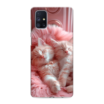 Силиконовый чехол на Samsung Galaxy M51 с принтом котята котики Силиконовый чехол на Samsung Galaxy M51 с принтом котята котики