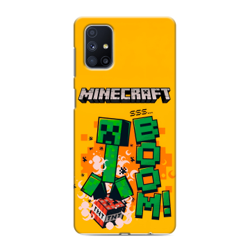 Силиконовый чехол на Samsung Galaxy M51 с принтом Майнкрафт Minecraft Силиконовый чехол на Samsung Galaxy M51 с принтом Майнкрафт Minecraft