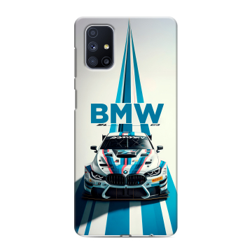 Силиконовый чехол на Samsung Galaxy M51 с принтом БМВ BMW Силиконовый чехол на Samsung Galaxy M51 с принтом БМВ BMW