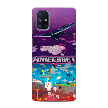 Силиконовый чехол на Samsung Galaxy M51 с принтом Майнкрафт Minecraft Силиконовый чехол на Samsung Galaxy M51 с принтом Майнкрафт Minecraft