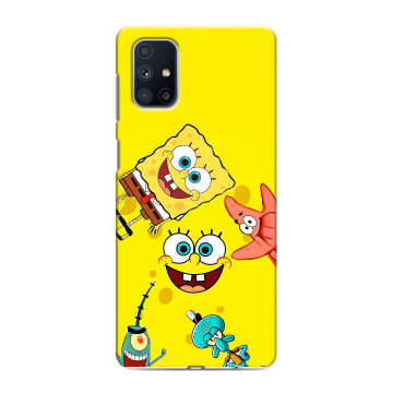 Силиконовый чехол на Samsung Galaxy M51 с принтом Спанч боб Спанчбоб Силиконовый чехол на Samsung Galaxy M51 с принтом Спанч боб Спанчбоб