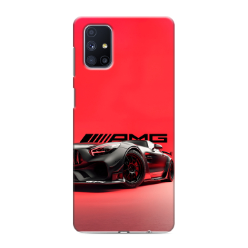 Силиконовый чехол на Samsung Galaxy M51 с принтом Мерседес Mercedes AMG Силиконовый чехол на Samsung Galaxy M51 с принтом Мерседес Mercedes AMG