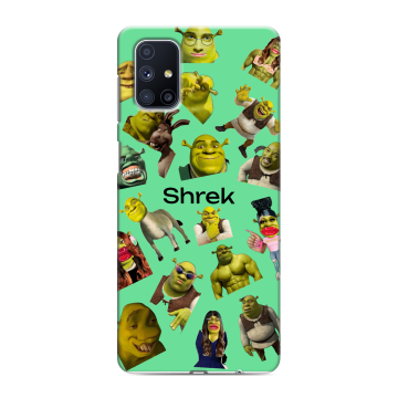 Силиконовый чехол на Samsung Galaxy M51 с принтом Шрек Shrek Силиконовый чехол на Samsung Galaxy M51 с принтом Шрек Shrek