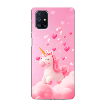 Силиконовый чехол на Samsung Galaxy M51 с принтом Единорог Силиконовый чехол на Samsung Galaxy M51 с принтом Единорог
