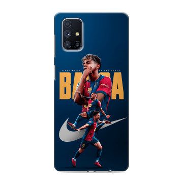 Силиконовый чехол на Samsung Galaxy M51 с принтом Барселона Barca Yamal Силиконовый чехол на Samsung Galaxy M51 с принтом Барселона Barca Yamal