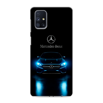 Силиконовый чехол на Samsung Galaxy M51 с принтом Mercedes Мерседес Силиконовый чехол на Samsung Galaxy M51 с принтом Mercedes Мерседес