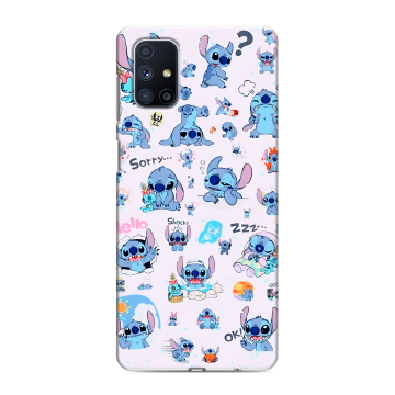 Силиконовый чехол на Samsung Galaxy M51 с принтом Лило и Стич Силиконовый чехол на Samsung Galaxy M51 с принтом Лило и Стич