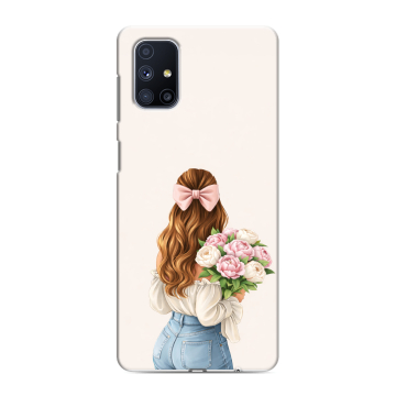 Силиконовый чехол на Samsung Galaxy M51 с принтом женский Силиконовый чехол на Samsung Galaxy M51 с принтом женский