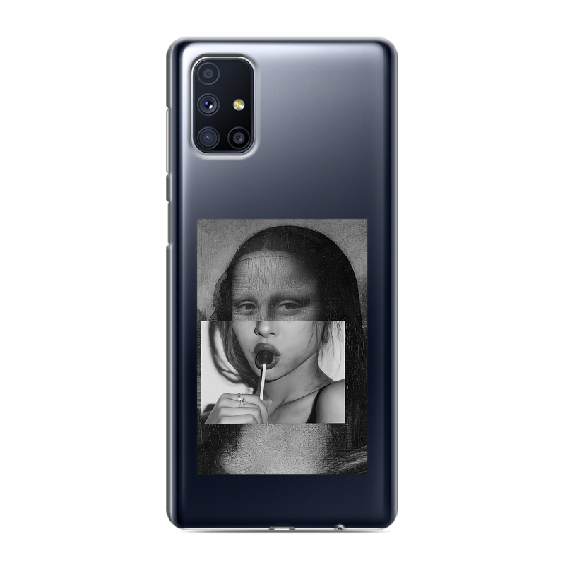 Пластиковый чехол на Samsung Galaxy M51 с принтом Мона Лиза Пластиковый чехол на Samsung Galaxy M51 с принтом Мона Лиза