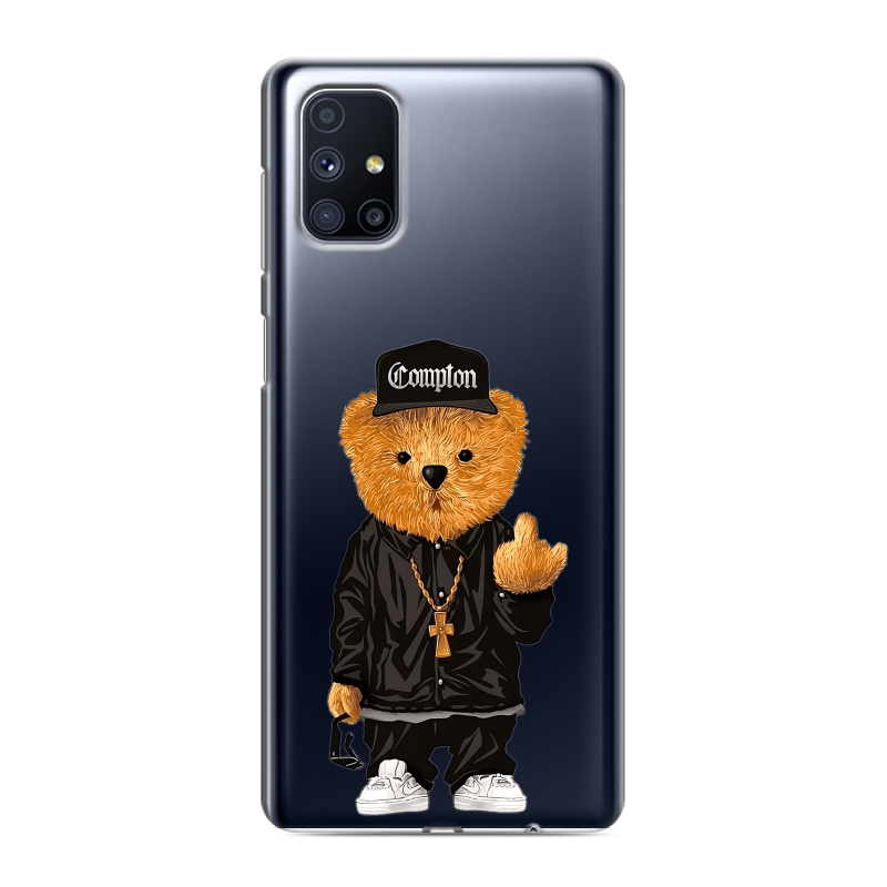 Силиконовый чехол на Samsung Galaxy M51 с принтом Плюшевый медведь Силиконовый чехол на Samsung Galaxy M51 с принтом Плюшевый медведь