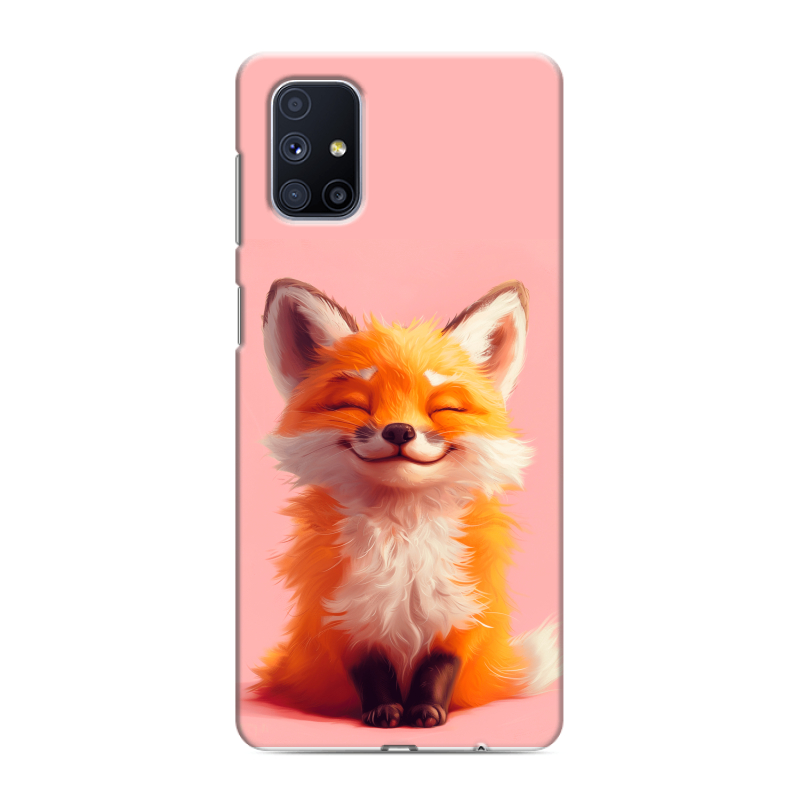 Силиконовый чехол на Samsung Galaxy M51 с принтом милая лиса Силиконовый чехол на Samsung Galaxy M51 с принтом милая лиса