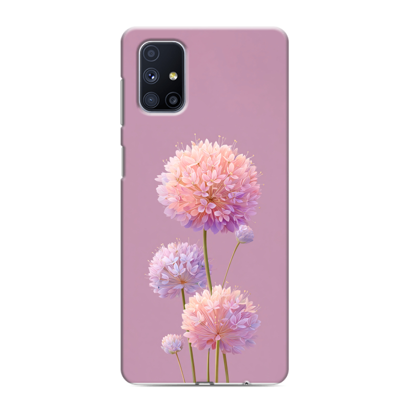 Силиконовый противоударный чехол на Samsung Galaxy M51 с принтом Цветы Силиконовый противоударный чехол на Samsung Galaxy M51 с принтом Цветы