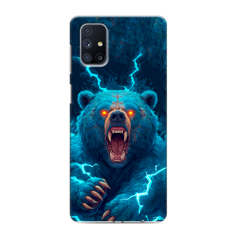 Пластиковый чехол на Samsung Galaxy M51 с принтом Медведь Пластиковый чехол на Samsung Galaxy M51 с принтом Медведь