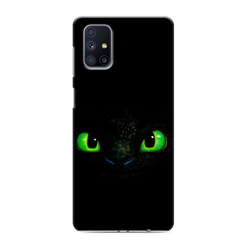 Силиконовый противоударный чехол на Samsung Galaxy M51 с принтом Как приручить дракона Силиконовый противоударный чехол на Samsung Galaxy M51 с принтом Как приручить дракона