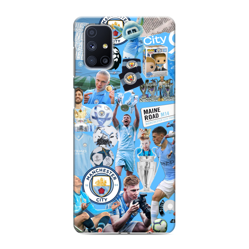 Силиконовый чехол на Samsung Galaxy M51 с принтом Man City Манчестер Сити Силиконовый чехол на Samsung Galaxy M51 с принтом Man City Манчестер Сити
