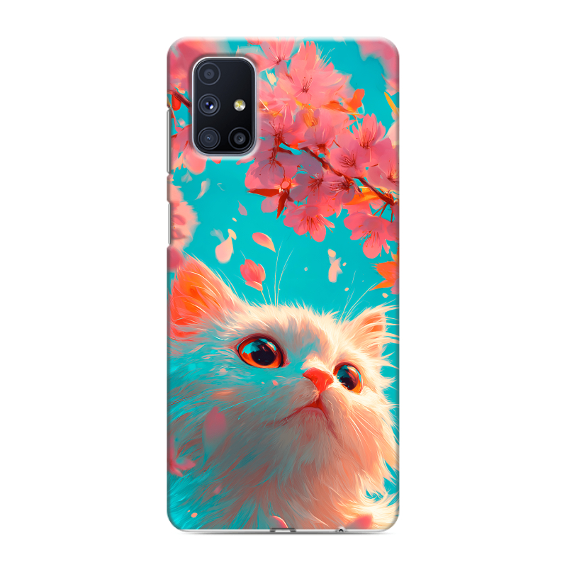 Силиконовый чехол на Samsung Galaxy M51 с принтом Красивый кот Силиконовый чехол на Samsung Galaxy M51 с принтом Красивый кот