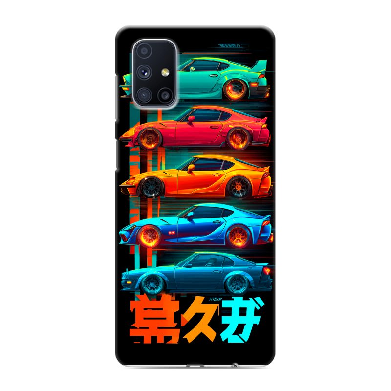 Пластиковый чехол на Samsung Galaxy M51 с принтом машины тачки Пластиковый чехол на Samsung Galaxy M51 с принтом машины тачки