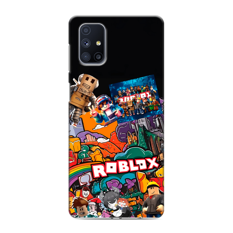 Пластиковый чехол на Samsung Galaxy M51 с принтом Roblox Роблокс Пластиковый чехол на Samsung Galaxy M51 с принтом Roblox Роблокс
