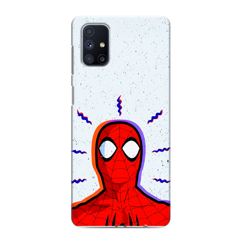 Силиконовый чехол на Samsung Galaxy M51 с принтом Spiderman Человек паук Силиконовый чехол на Samsung Galaxy M51 с принтом Spiderman Человек паук