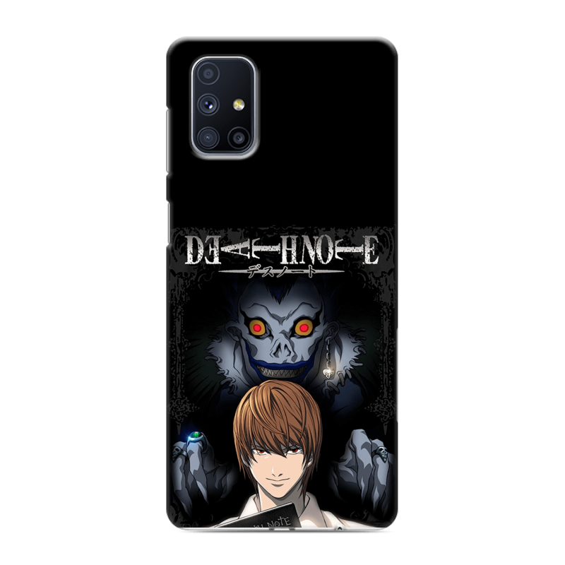 Силиконовый противоударный чехол на Samsung Galaxy M51 с принтом Death note Тетрадь смерти Силиконовый противоударный чехол на Samsung Galaxy M51 с принтом Death note Тетрадь смерти