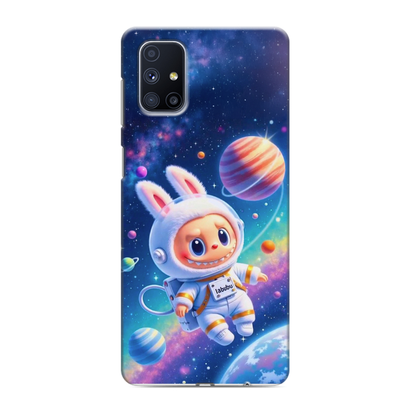Силиконовый противоударный чехол на Samsung Galaxy M51 с принтом Labubu Лабубу Силиконовый противоударный чехол на Samsung Galaxy M51 с принтом Labubu Лабубу