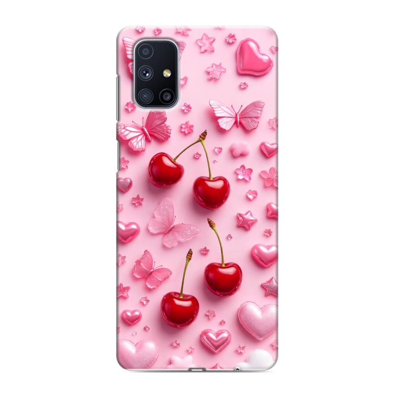 Силиконовый противоударный чехол на Samsung Galaxy M51 с принтом для девочек Силиконовый противоударный чехол на Samsung Galaxy M51 с принтом для девочек