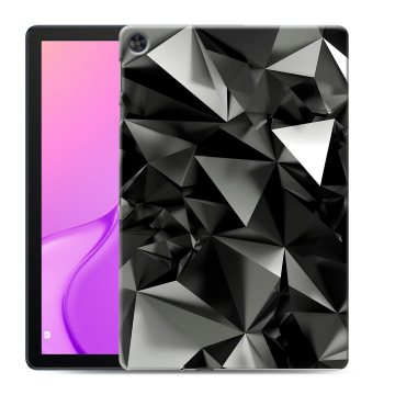 Силиконовый чехол на планшета Huawei MatePad T10 с принтом Черные кристаллы