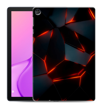 Силиконовый чехол на планшета Huawei MatePad T10 с принтом Яркие абстракции