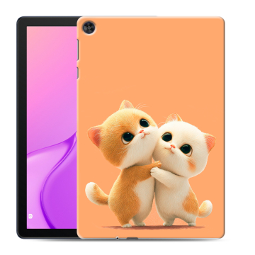 Силиконовый чехол на планшета Huawei MatePad T10 с принтом Милые котики