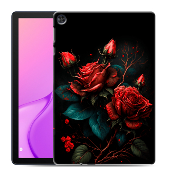 Силиконовый чехол на Huawei MatePad T10 с принтом Розы красные