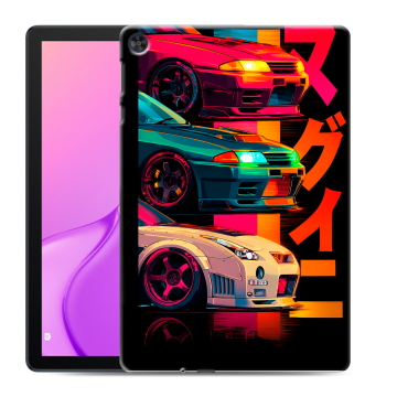Силиконовый чехол на Huawei MatePad T10 с принтом Гоночные машины