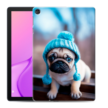 Силиконовый чехол на Huawei MatePad T10 с принтом Мопс в шапке