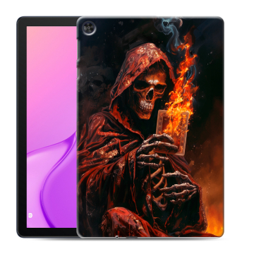 Силиконовый чехол на Huawei MatePad T10 с принтом Скелет и карты