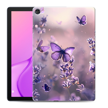 Силиконовый чехол на Huawei MatePad T10 с принтом бабочки и лаванда