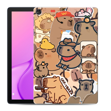 Силиконовый чехол на Huawei MatePad T10 с принтом капибара