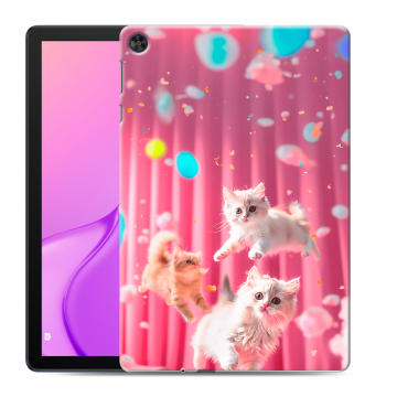 Силиконовый чехол на Huawei MatePad T10 с принтом милые котики Силиконовый чехол на Huawei MatePad T10 с принтом милые котики