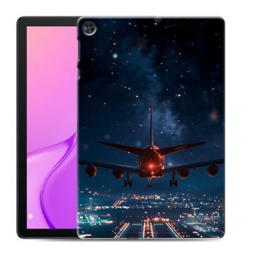 Силиконовый чехол на Huawei MatePad T10 с принтом самолет